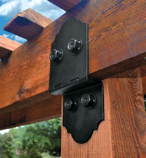 metal brackets for patio post and beam construction|4x4 post brackets home depot.